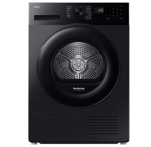 Samsung Heat Pump Dryer 9KG Inverter 13 Prog Black A+++